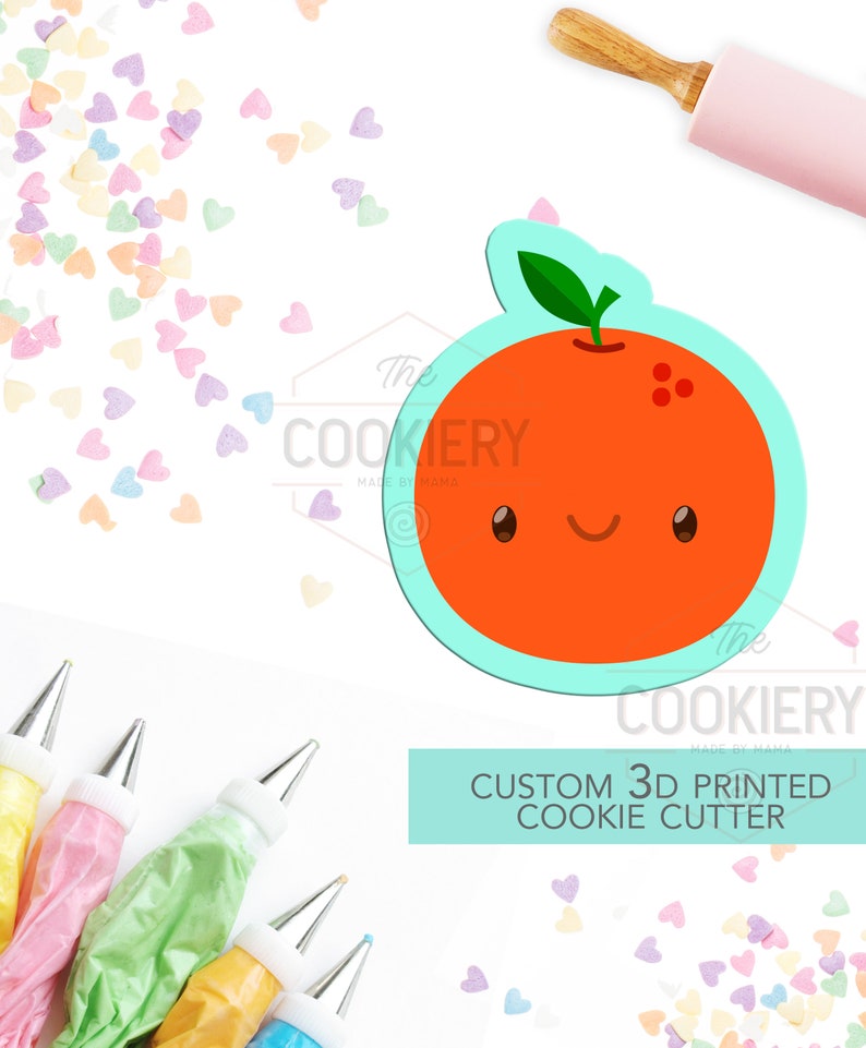 Orange Fruit Cookie Cutter Fruit Cookie Cutter 3D Printed Etsy