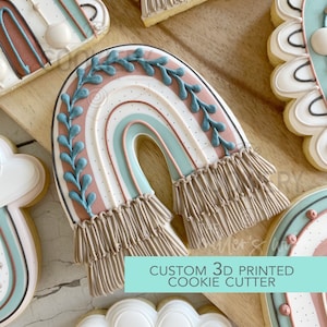 Rainbow with Tassels Cookie Cutter - Rainbow Cutter  - 3D Printed Cookie Cutter - TCK85215
