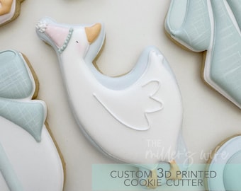 Silly Goose with Birthday Hat -  Goose Birthday Cookie Cutter -   3D Printed Cookie Cutter - TCK34221