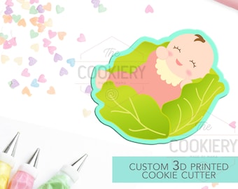 Baby Swaddle Cookie Cutter - Baby Sitzen, Baby Shower Cookie - 3D Gedruckter Cookie Cutter - TCK32116