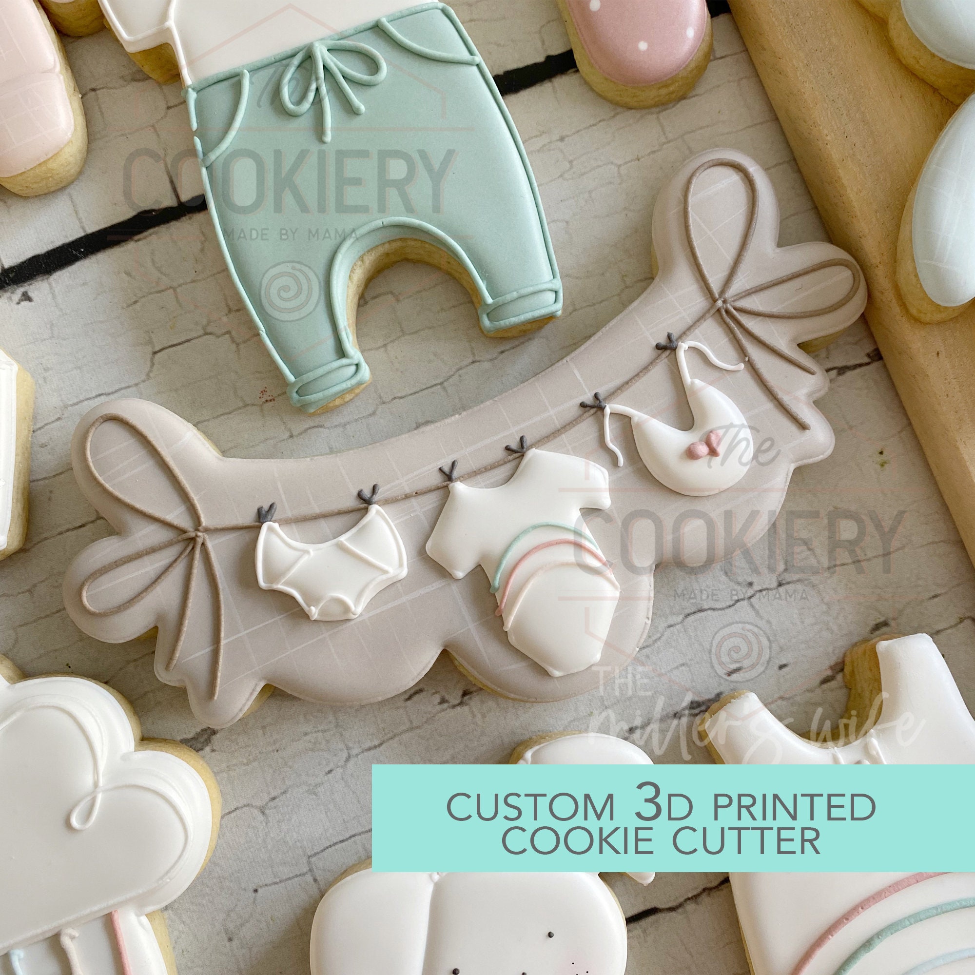 Baby Clothes Cookies Cutters Embossing Baby Shower Birthday