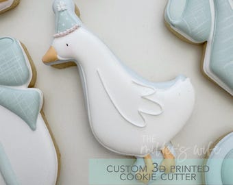 Silly Goose with Birthday Hat -  Goose Birthday Cookie Cutter -   3D Printed Cookie Cutter - TCK34220