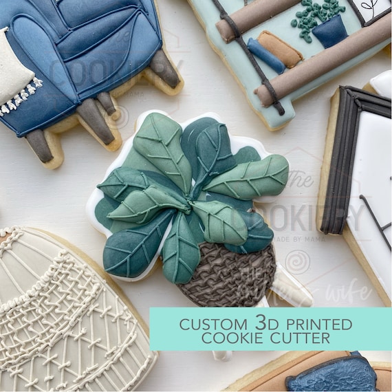Potted Plant Cookie Cutter Housewarming Cookie Cutter 3D Printed