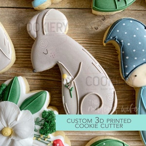 Skinny Mouse Cookie Cutter - Cute Forest Gnome Cutter  - 3D Printed Cookie Cutter - TCK85246