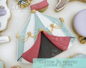 Circus Tent Cookie Cutter - Circus Cookie Cutter - 3D Printed Cookie Cutter - TCK83111