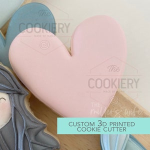 Heart Cookie Cutter- Valentine&#39;s Day Cookie Cutter -  3D Printed Cutter - TCK47139