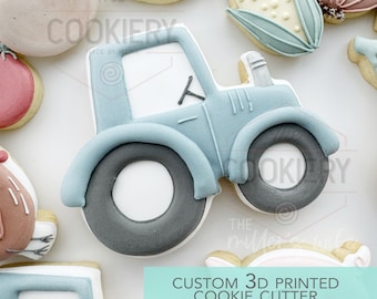 Cortador de galletas con forma de tractor - Tema de mercado agrícola - Cortador de galletas impreso en 3D - TCK42115