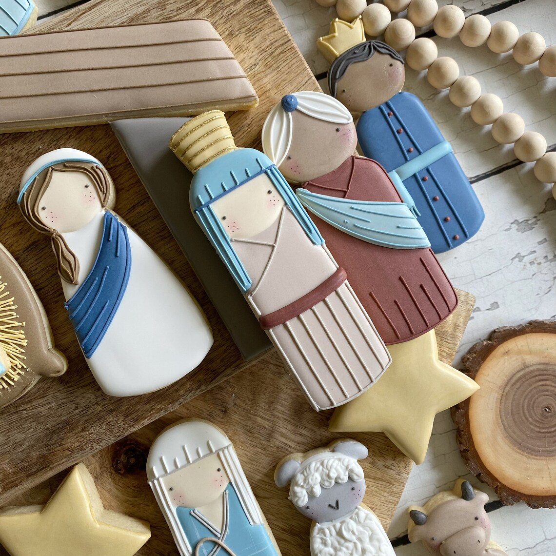 Nativity Scene Peg Dolls Cutter Set Cookie Cutter Peg Dolls Etsy