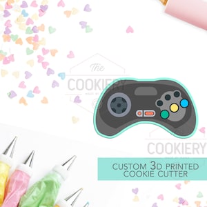 Video Game Controller Cookie Cutter - Father&#39;s Day Cookie Cutter -Controller Cookie Cutter -  3D Printed Cookie Cutter - TCK81111