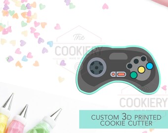 Cortador de galletas con forma de mando de videojuegos - Cortador de galletas para el Día del Padre - Cortador de galletas con forma de mando - Cortador de galletas impreso en 3D - TCK81111