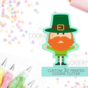 Leprechaun Cookie Cutter - St Patrick&#39;s Day - 3D Printed Cookie Cutter - TCK38105