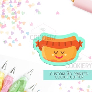 Hotdog Cookie Cutter - Weiner Cookie Cutter - 3D Printed Cookie Cutter - TCK22135