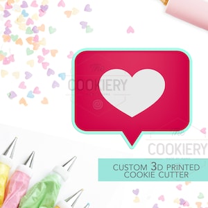 Heart Emoji Cookie Cutter - Love Emoji  Cutter  - 3D Printed Cookie Cutter - TCK58131