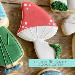 Skinny Toadstool Cookie Cutter - Cute Forest Gnome Cutter  - 3D Printed Cookie Cutter - TCK85247