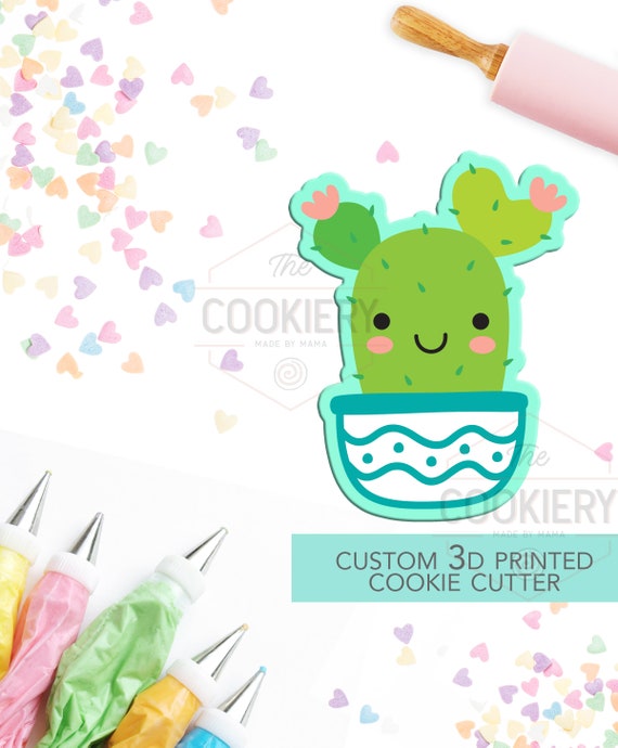 Cactus Pot Cookie CutterFondant Cake DecoratingUK Seller