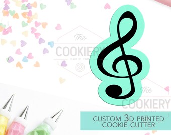 Musical Note Cookie Cutter - Music Note Cutter - 3D Printed Cookie Cutter - TCK58123