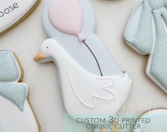Silly Goose Cookie Cutter -  Goose Birthday Cookie Cutter -   3D Printed Cookie Cutter - TCK34206