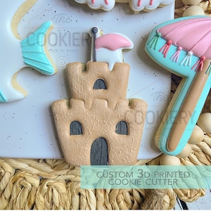 Sand Castle Cookie Cutter - Summer Beach Cookie Cutter -   3D Printed Cookie Cutter - TCK82181
