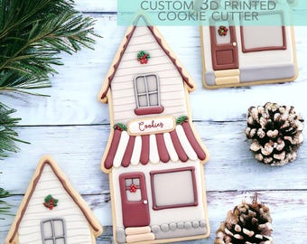 Christmas Cookie Shop - Christmas Cookie Cutter - Winter Cutter -   3D Printed Cookie Cutter - TCK84199