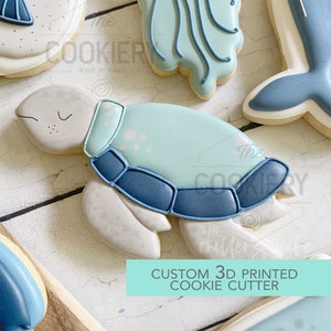 Turtle Cookie Cutter - Under the Sea Cookie Cutter - 3D Geprinte Cookie Cutter - TCK88218