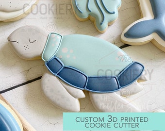 Turtle Cookie Cutter -  Under the Sea Cookie Cutter -   3D Printed Cookie Cutter - TCK88218