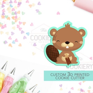 Beaver Cookie Cutter - Cute Beaver Cutter  - 3D Printed Cookie Cutter - TCK74108