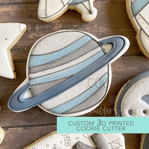 Planet Cookie Cutter - Space Cookie Cutter  - 3D Printed Cookie Cutter - TCK88141