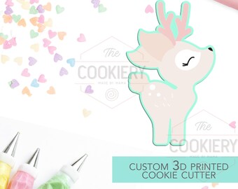 Fawn Cookie Cutter - Woodland Fawn  Cutter - 3D Printed Cookie Cutter - TCK13108