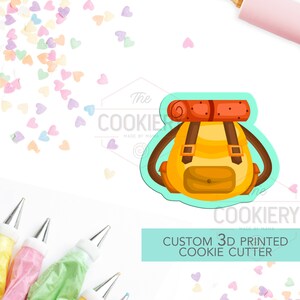 Rucksack Cookie Cutter - Backpack Cookie Cutter - Camping Cookie Cutter - 3D Printed Cookie Cutter - TCK64105