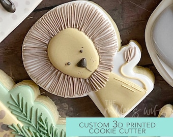 Lion Cookie Cutter - Safari Animals Cookie Cutter -  3D Printed Cookie Cutter - TCK85140