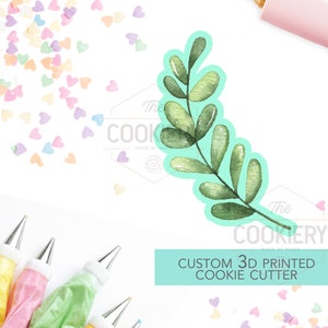 Leaf Branch Cookie Cutter - Spring Branch Cutter - Laurel Leaf Cookie Cutter - 3D Geprinte Cookie Cutter - TCK48170