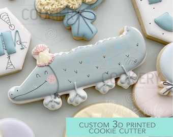 Cortador de Biscoitos Crocodilo - Cortador de Biscoitos Safari na Selva - Cortador de Biscoitos Impresso em 3D - TCK34182