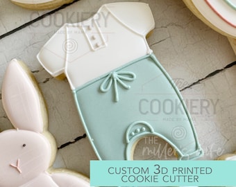 Short Sleeved Onesie Cookie Cutter - Baby Shower Cutter  - 3D Printed Cookie Cutter - TCK85225