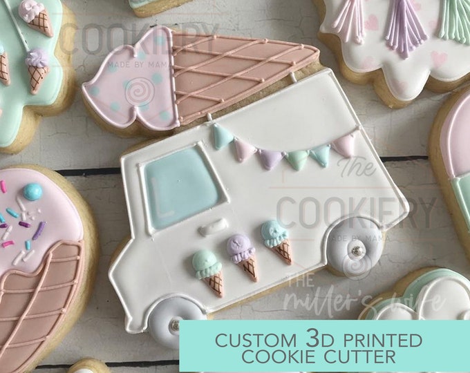 Ice Cream Sundae Cookie Cutter Birthday Cookie Cutter 3D Etsy