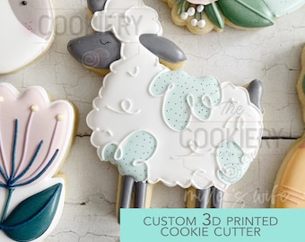 Cortador de galletas con forma de oveja - Cortador de galletas de Pascua - Cortador de galletas impreso en 3D - TCK85195