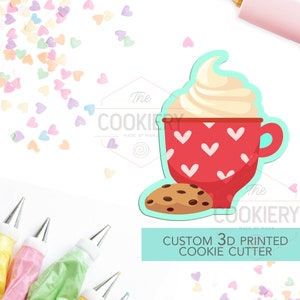 Christmas Cocoa with Cookie Cutter - Christmas Cookie Cutter - Winter Cutter -   3D Printed Cookie Cutter - TCK84110