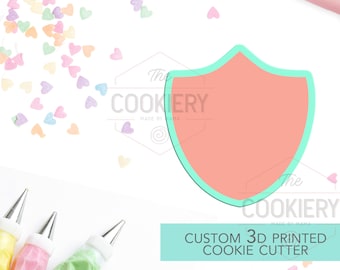 Cortador de galletas con forma de placa - Cortador de galletas con marco vintage - Cortador de galletas impreso en 3D - TCK36116