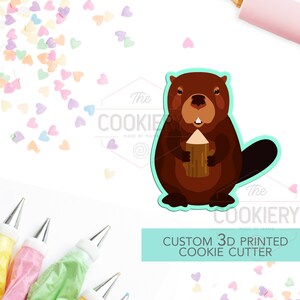 Beaver Cookie Cutter - Cute Beaver Cutter  - 3D Printed Cookie Cutter - TCK74107