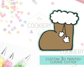 Chubby Winter Boot Cookie Cutter - Christmas Cookie Cutter - Winter Cutter -   3D Printed Cookie Cutter - TCK87107