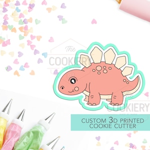 Dinosaur Cookie Cutter - Stegosaurus Cookie Cutter -  3D Printed Cookie Cutter - TCK34108