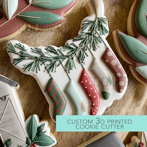 Cortador de galletas de medias colgantes - Cortador de galletas de Navidad - Cortador de galletas impreso en 3D - TCK88294