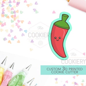 Chili Pepper Cookie Cutter, Jalapeno Cookie Cutter - 3D Printed Cookie Cutter - TCK16116
