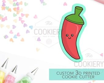 Chili Pepper Cookie Cutter, Jalapeno Cookie Cutter - 3D Printed Cookie Cutter - TCK16116