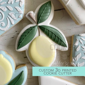 Cortador de galletas con forma de rama de limón - Cortador de galletas con forma de frutas de verano - Cortador de galletas impreso en 3D - TCK88154