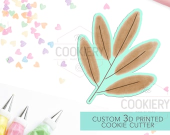 Leaf Branch Cookie Cutter - Fall Cookie Cutter - 3D Printed Cookie Cutter - TCK49122