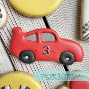 Race Car Cookie Cutter,  Automobile Cookie Cutter- 3D Printed Cookie Cutter - TCK45479