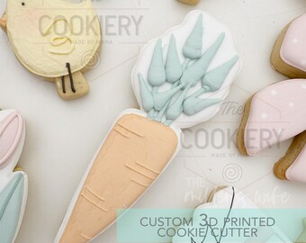 Carrot Cookie Cutter - Easter Cookie Cutter - 3D Printed Cookie Cutter - TCK12162