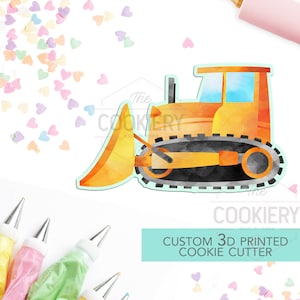 Bulldozer Truck Cookie Cutter, Construction Cookie Cutter, Automobile Cookie Cutter- 3D Printed Cookie Cutter - TCK27112