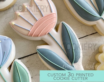 Cortador de galletas con forma de flor - Cortador de galletas de primavera - Cortador de galletas impreso en 3D - TCK88112