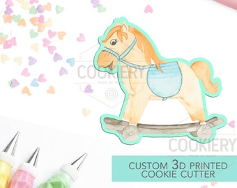 Rocking Horse Cookie Cutter -  Baby Shower Cookie - 3D Printed Cookie Cutter - TCK32135